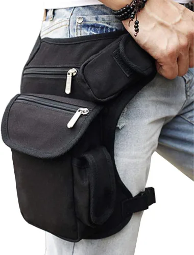Miniatura 22 de Drop Leg Bag for Men Women #24Negro