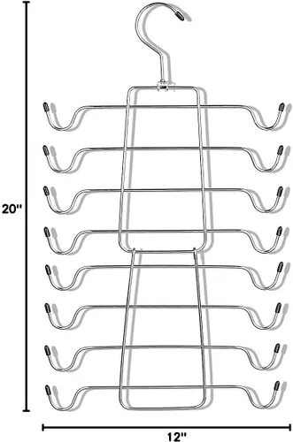 Miniatura 4 de Szxc Paquete de 2 perchas plegables para organizar el armario, mantiene las cosas en forma, para brasieres, camisolas, trajes de baño, cinturones