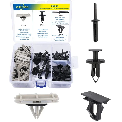 55pcs Fender Flare Clips Kit de Hardware para Jeep Liberty Dodge Nitro