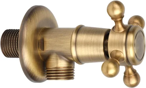 Miniatura 2 de Válvula de parada angular Válvula de triángulo de cobre Válvula de control de agua Grifo retro de fontanería para baño, cocina, balc