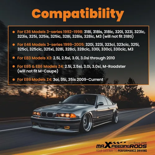 Miniatura 6 de maXpeedingrods Brazos de control de curvatura inferior trasera para E36 3-series 1992-1998, para E46 3-series 1999-2005, para E89 Z4 2009 - Negro