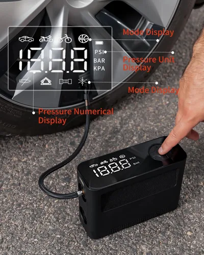Miniatura 2 de Paddle Board Pump 10 Pump Modes SUP Air Pump 500L Airflow/min Tire Inflator Portable Air Compressor 4X Speeds Electric Air Pump Suitable All