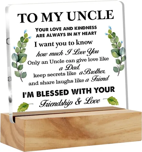 Miniatura 9 de Regalos de agradecimiento para jefes para hombres y mujeres - Placa de escritorio acrílica con soporte de madera - Día del jefe, despedida, recuerdo