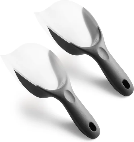 Miniatura 20 de Spring Chef Pala magnética para hielo para congelador, pala de hielo translúcida de plástico flexible sin BPA con mango de agarre suave, pala