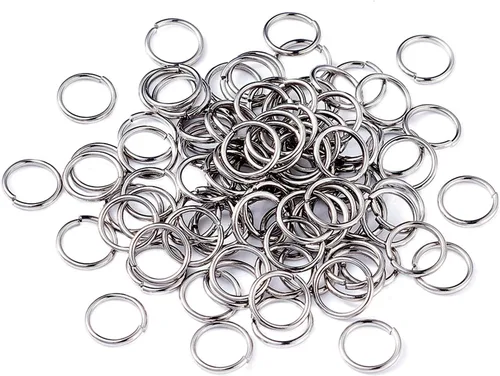 Miniatura 14 de Craftdady 1000 anillos de acero inoxidable abiertos de 0.315 in redondos de 0.039 in de grosor para fabricación de joyas