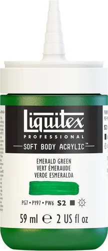 Miniatura 5 de Liquitex Professional Soft Body - Pintura acrílica, botella de 59 ml (2 oz), verde esmeralda