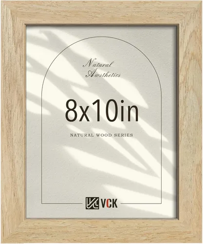 Miniatura 38 de VCK Juego de 3 portarretratos de madera negra de 8 x 10 pulgadas con exclusiva veta de madera, marco para el hogar, estudio y galería, mesa o colgar