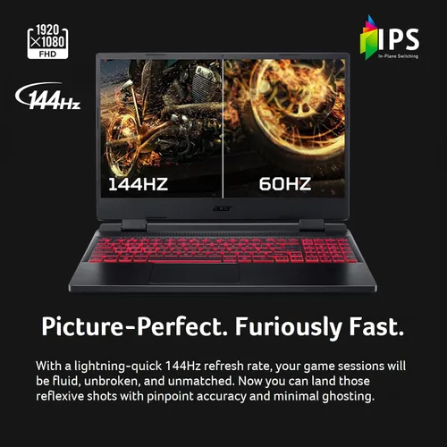 Miniatura 4 de Acer Nitro 5 AN515-58-525P Laptop para juegos Intel Core i5-12500H GPU NVIDIA GeForce RTX 3050 Laptop Pantalla IPS FHD de 15.6 pulgadas 144Hz