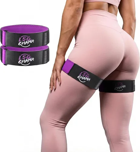 Bandas de resistencia BFR para mujeres, bandas de ejercicio de entrenamiento de glúteos, equipo de entrenamiento de fitness Púrpura