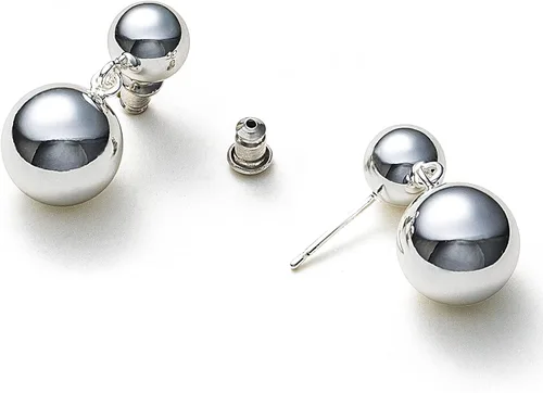 Miniatura 3 de C.Paravano Aretes de aro de oro de 18 quilates y plata esterlina para mujer