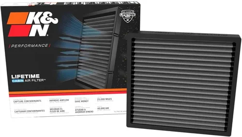 Filtro de Aire de Cabina K&N LIFETIME: Premium, Lavable, Aire Limpio para tu Cabina: Compatible con Acura/Honda 2022-2025: Integra, Type S, Civic,