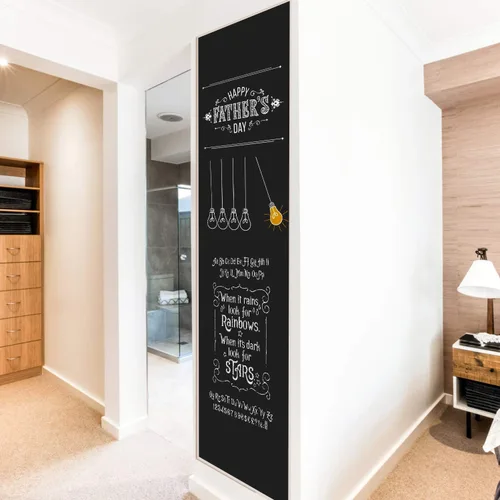 Adhesivo de pared con pizarra Calcomanía de pared Papel tapiz de pizarra Rollo de papel de contacto de pizarra grande KDG Adhesivo autoadhesivo DIY
