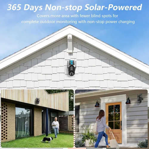 Miniatura 4 de GALAYOU Cámaras 2K para seguridad en el hogar, cámara inalámbrica WiFi de 2.4G para exteriores, funciona con energía solar/batería