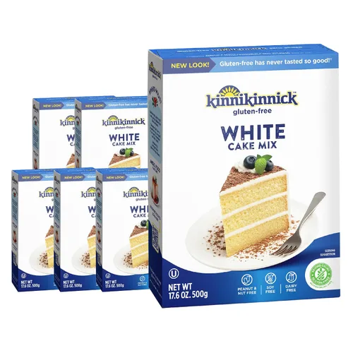 Miniatura 8 de Kinnikinnick - Mezcla de pastel de Angel Food - Mezcla de pastel sin gluten, apta para alérgicos - Cajas de 15.9 onzas - Paquete de 6