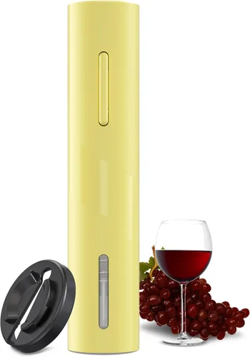 Miniatura 10 de COKUNST Abrebotellas de vino eléctrico, funciona con pilas, con cortador de papel de aluminio, removedor de sacacorchos con botón de un solo clic