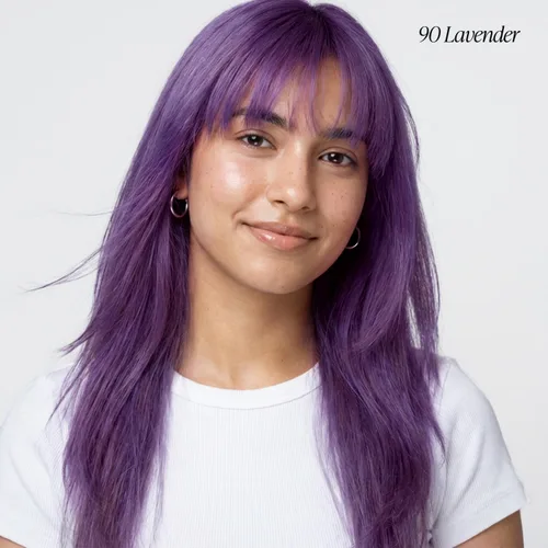Miniatura 2 de Adore Tinte semipermanente morado para el cabello, vegano y libre de crueldad, 4 onzas líquidas, 090 Lavender (paquete de 1)