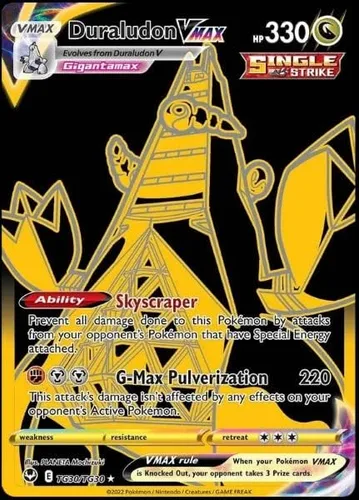 Duraludon Vmax - TG30/TG30 - Tempestad plateada - Galería de entrenador Pokemon Negro y Oro - Tarjeta ultra rara