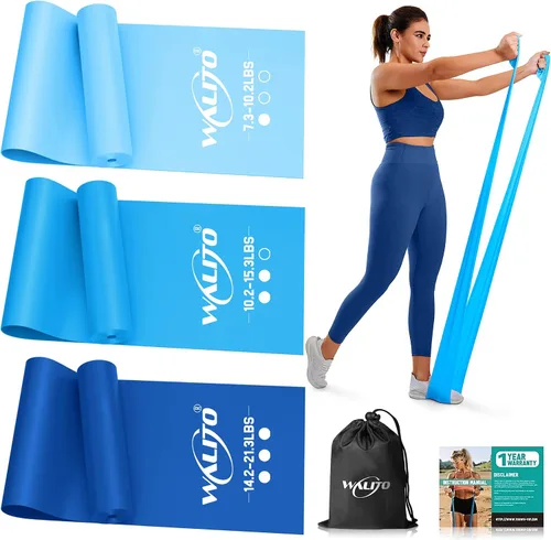 Miniatura 11 de WALITO Bandas de resistencia para entrenamiento, bandas de ejercicio para mujeres y hombres, bandas de entrenamiento para terapia física, 1.Rosa
