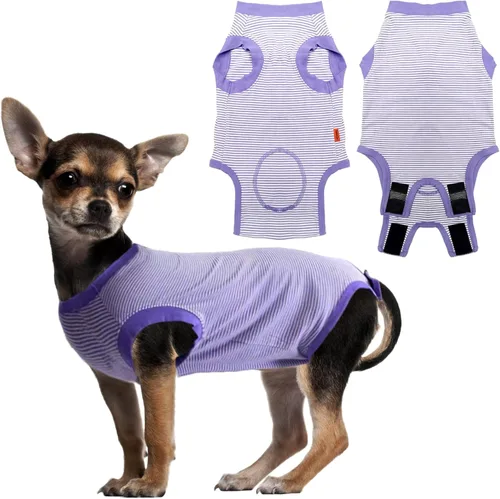 Miniatura 13 de Traje de Recuperación de Cirugía de Perro, Traje de Recuperación Quirúrgica para Perro Macho Hembra Neuter, Camisa de Esterilización Mameluco