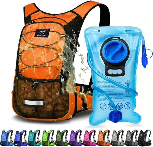 Miniatura 9 de Mothybot Mochila de Hidratación Aislada con Vejiga de Agua de 3L Libre de BPA a Prueba de Fugas, Mochila de Senderismo Ligera de Gran Almacenamiento