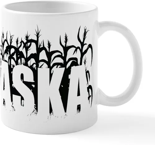 Miniatura 76 de CafePress I Love Nebraska Taza de café de cerámica de 11 oz (11.0 fl oz)
