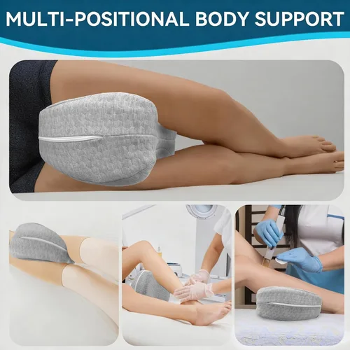 Miniatura 7 de QISHFEN Almohada de rodilla para personas que duermen de lado, espuma viscoelástica para el dolor de cadera, almohada de piernas para dormir