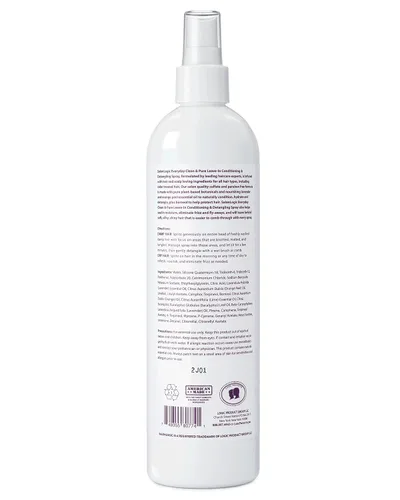 Miniatura 2 de SalonLogic Aerosol acondicionador y desenredante sin enjuague diario, lavanda, limpio y puro, calidad de salón, aroma natural, repara el cabello