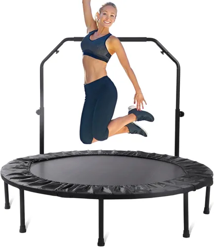 Miniatura 7 de Rebounder Trampoline for Adults, 40"/50" Foldable Spring Fitness Trampoline - 450 lbs Capacity, Quiet & Stable Indoor/Outdoor Exercise Equipment for