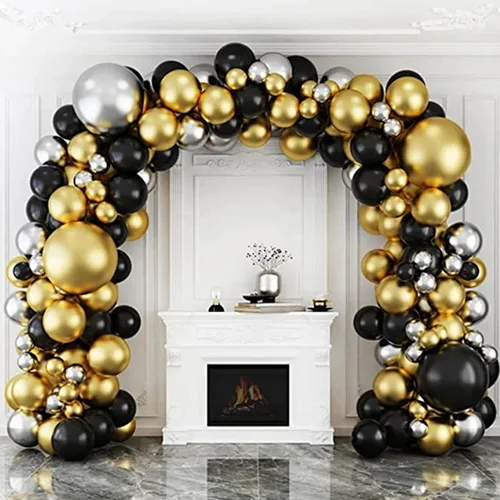 Miniatura 6 de Mr. Pen - Globos, 12 pulgadas, paquete de 54, negro, globos de fiesta