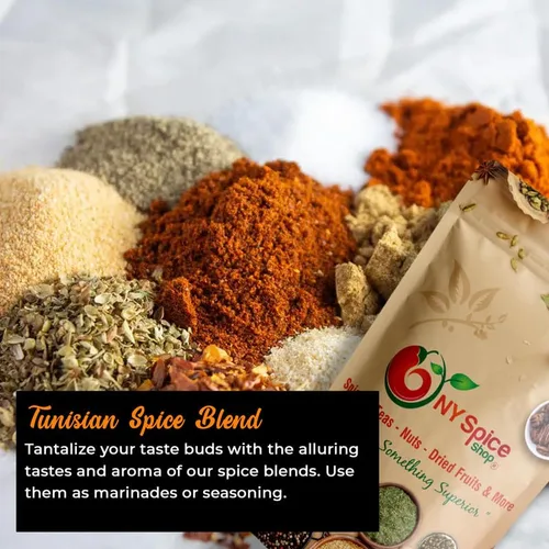 Miniatura 2 de NY SPICE SHOP Mezcla de condimentos tunecinos – Condimento Harissa – Mezcla de especias en polvo – Mezcla de condimentos picantes – Sabor a especias