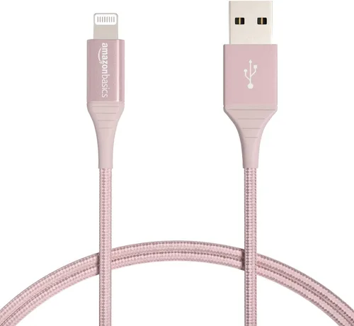 Miniatura 10 de Amazon Basics - Cable Lightning de nailon trenzado doble a USB, colección avanzada, cargador para iPhone certificado MFi