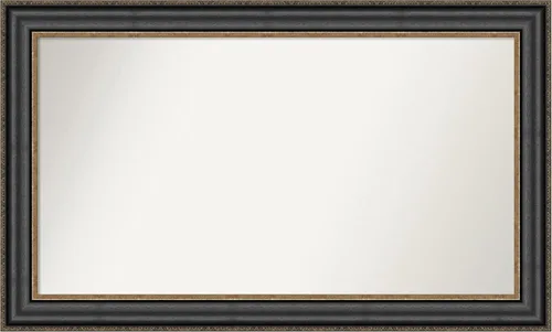 Miniatura 425 de Amanti Art Espejo personalizado, espejo de baño negro puente, espejo de pared o espejo de tocador de baño sobre el fregadero (26 x 26 pulgadas)