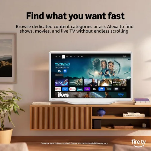 Miniatura 11 de Hisense Serie S5 DécoTV QLED FHD Smart Fire TV de 32 pulgadas (32S5QF, modelo 2025) - Ajuste versátil, color Hi-QLED, diseño inspirado en el arte