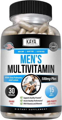 Miniatura 15 de Kaya Naturals Multivitamínico para hombres - Multivitamínico para próstata para hombres - Suplemento diario multimineral - píldoras para hombres