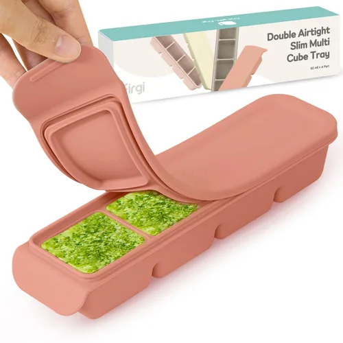 Miniatura 15 de Bandeja de silicona para congelador con tapa, 100% silicona platino de grado alimenticio, resistencia a fugas y apta para lavavajillas para 4