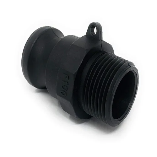 Miniatura 4 de Gloxco Acoplamiento de leva y ranura de polipropileno tipo F, adaptador Camlock macho de 1-1/4" x NPT macho de 1-1/4" (CAM-12-F-PP)