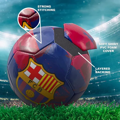 Miniatura 3 de Icon Sports Officially Licensed FC Barcelona Soccer Ball FCB93BL-Azul marino