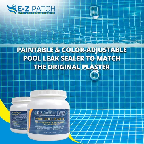 Miniatura 5 de E-Z Patch 1 Kit de reparación de yeso blanco para piscina, 3 libras (cobertura: 1.5 pies cuadrados)