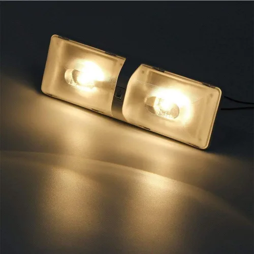 Miniatura 4 de Paquete de 6 bombillas LED BA15D 1142 1004 de color blanco cálido sin polaridad, lámparas de repuesto DC 12 V interior RV caravana remolque