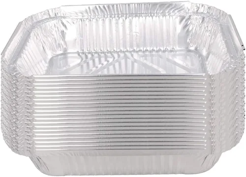 Miniatura 10 de Othmro Recipientes de alimentos de papel de aluminio de 3.2 x 1.5 pulgadas (DiaxH), bandejas desechables para llevar, 100 sartenes redondas de papel