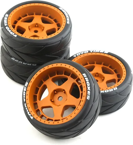 Miniatura 3 de Lifehead - Llantas de goma y ruedas de 2.559 in en carretera, cubo hexagonal de 0.472 in para HPI Ken Block Tamiya XV01 TT01 TT02B Kyosho FAZER MK2
