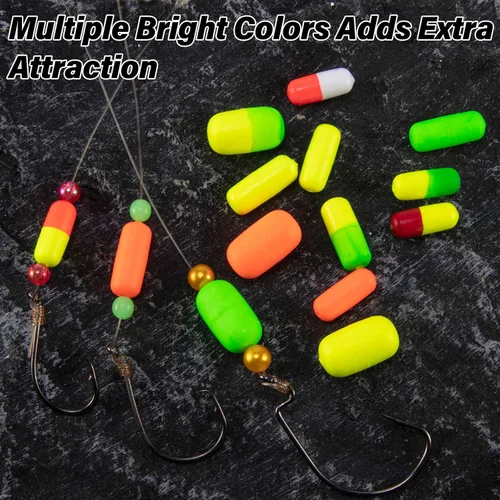 Miniatura 5 de Dr.Fish Paquete de 30 flotadores de aparejo de pesca, flotadores Pompano, aparejo de lucioperca, accesorios de fabricación de señuelos de pesca