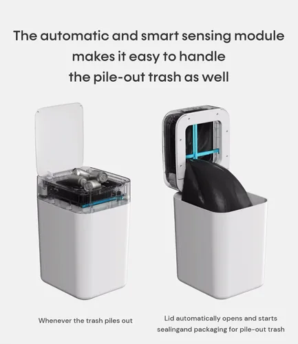 Miniatura 3 de TOWNEW T1S - Cubo de basura automático de 15.5 l autosellado y autocambiante, con sensor de movimiento, cubo de basura inteligente actualizado