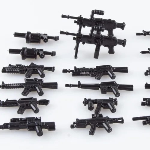 Miniatura 2 de Paquete de armas, accesorios de armas militares, juguetes modelo soldado de la Segunda Guerra Mundial, equipo militar, bloques de batalla
