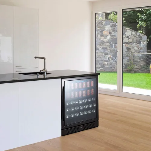 Miniatura 11 de NewAir Refrigerador de bebidas de 24 pulgadas, mini refrigerador con capacidad para 177 latas, acero inoxidable negro con enfriador integrado
