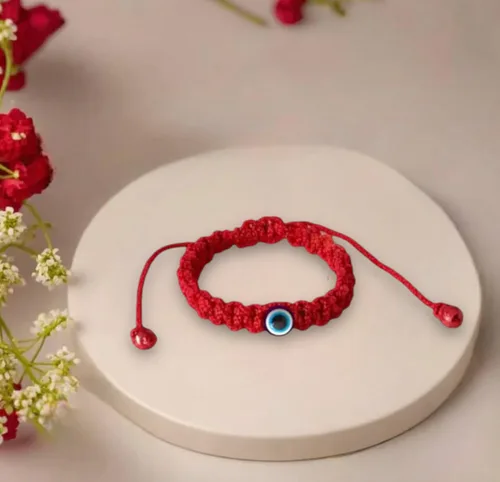 Miniatura 2 de Pulsera roja para bebés, niña y bebé. Amuleto de protección para bebé. Cuerda para la buena suerte y el mal de ojo. Pulsera infantil para bebé