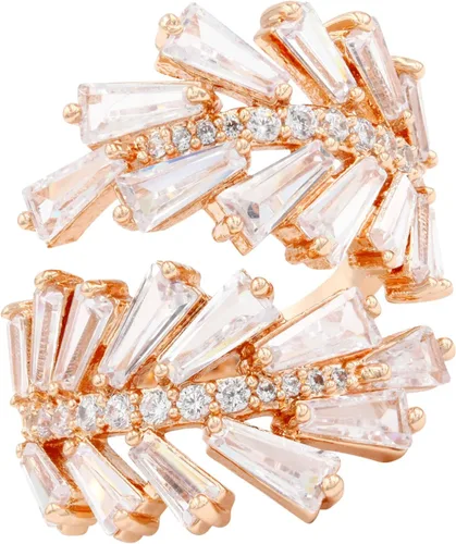 Miniatura 5 de Lavencious Anillo de moda de cóctel artístico, tamaño ajustable de 6 a 8.5 circonitas cúbicas