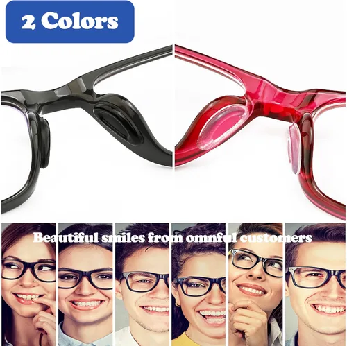 Miniatura 3 de Almohadillas de nariz para gafas, 0.079 pulgadas de grosor adhesivo antideslizante de silicona para lentes, almohadilla de nariz de silicona suave