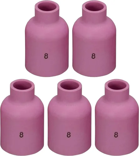 Miniatura 8 de RIVERWELD TIG - Boquilla de alúmina con lente de gas, vasos de cerámica Jumbo de gran diámetro 53N87 12# 3/4 pulgadas 53N88 5/8 pulgadas #10 53N89