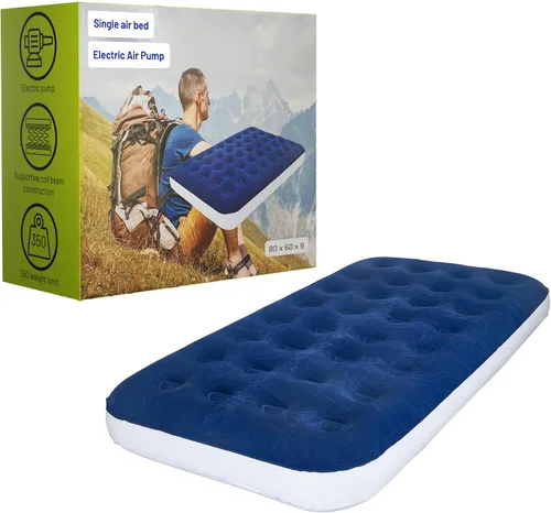 Miniatura 8 de Treaton, Colchón inflable de lujo duradero de 9 pulgadas con tecnología Comfort Coil y bomba de alta capacidad, bueno para campamento, hogar